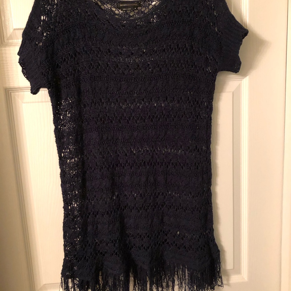 BCBGMAXAZRIA Blue sweater